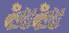 Botanical Blossom and Leaf Vine Border Embroidery Design