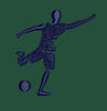 Footballer Embroidery Design
