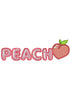 Peach Embroidery Design