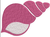 Pink Sea Shell Embroidery Design