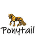 Pony Tail Embroidery Design