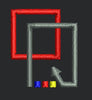 Red & Black Box Embroidery Design