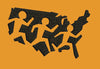 Continental Sprint Silhouettes Embroidery Design