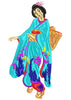 China Girl Dancing Embroidery Design