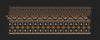 Orange And White Floral Endless Border Embroidery Design