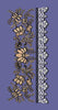 Intricate Floral Vine and Scalloped Lace Border Embroidery Design