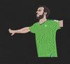 Soccer Player Green & Black Embroidery Design
