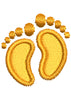 Feet Embroidery Design