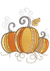 Pumpkins Embroidery Design