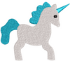 Rainbow Horse Embroidery Design