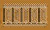 Golden Background And Vertical Lines Jacquard Border Embroidery Design