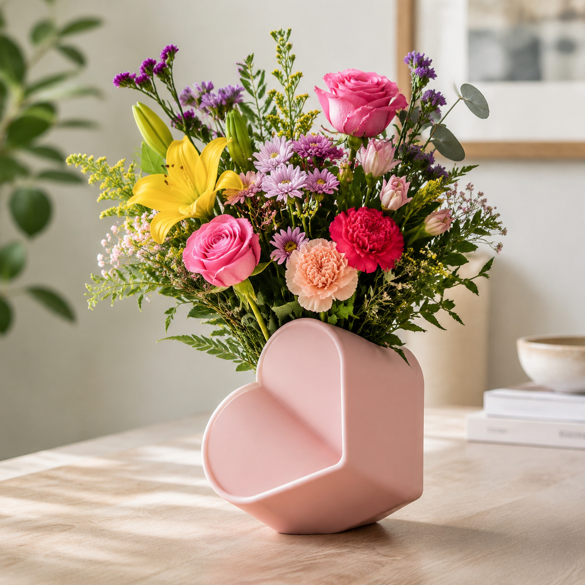 Heart Shaped Vase Print STL File