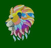 Lion In Multicolors Embroidery Design