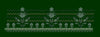 Layered Chevron and Floral Spire Border Embroidery Design