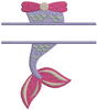 Mermaid Embroidery Design