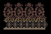 Floral Jacquard Border Purple Tree Embroidery Design