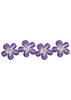 Blue Flower Embroidery Design