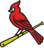 Sparrow With Bat Embroidery Design
