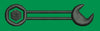 Double Ended Combination Spanner Embroidery Design