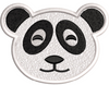 Panda Face Embroidery Design