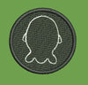Circled Ethereal Form Embroidery Design