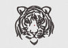 Tiger Embroidery Design
