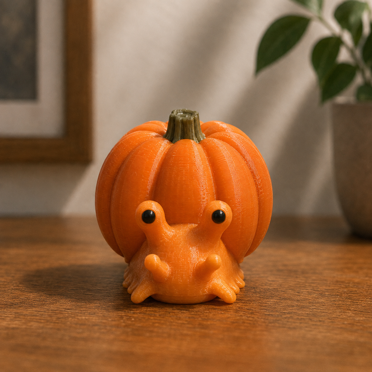 Pumpkin Snail Figurine Print STL File