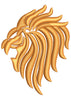 Lion Pride Head Embroidery Design