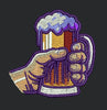 Beer Mug Embroidery Design