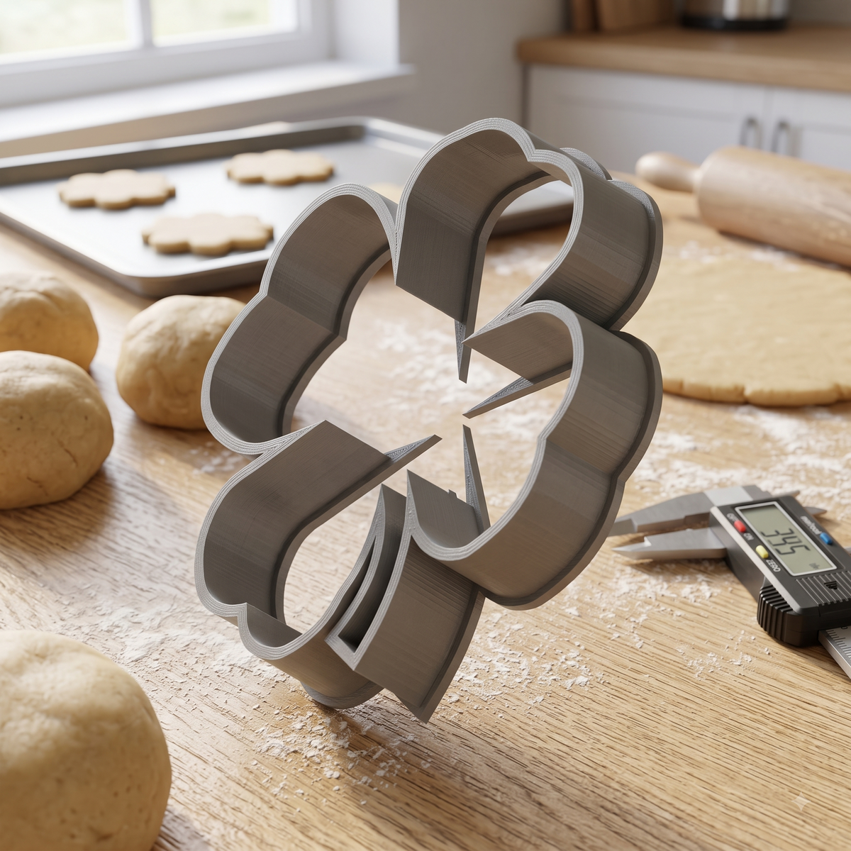 Four Leaf Clover Cookie Cutter 3.5 Inch Print STL File