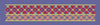 Diamond Petal Red and Gold Border Embroidery Design