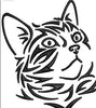 Cat Face Embroidery Design