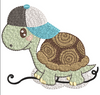 Baby Turtle Embroidery Design