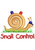 Snail Control Embroidery Design