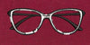 Cat Eye Glasses Retro Frame Embroidery Design