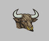 Bulls Head Embroidery Design