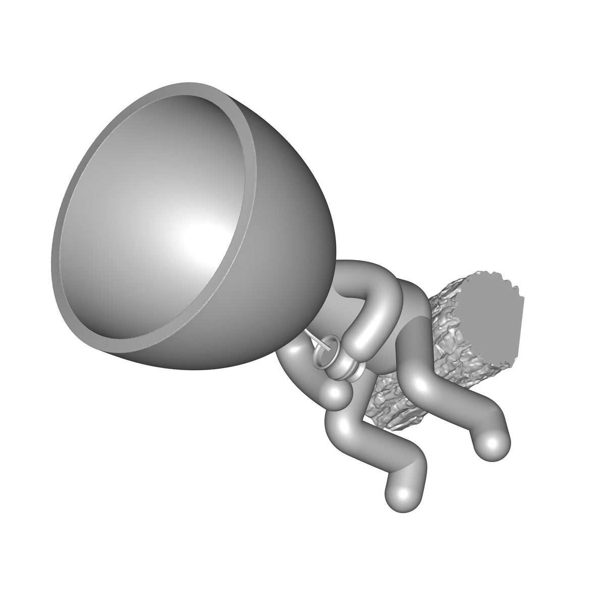 Robert Character Planter with Mate Cup Print STL File