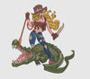 Crocodile Embroidery Design