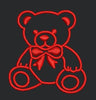 Red Taddy Embroidery Design