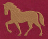 Golden Horse Embroidery Design