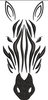 Zebra Face Embroidery Design