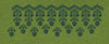 Floral Endless Border Green Flower Embroidery Design