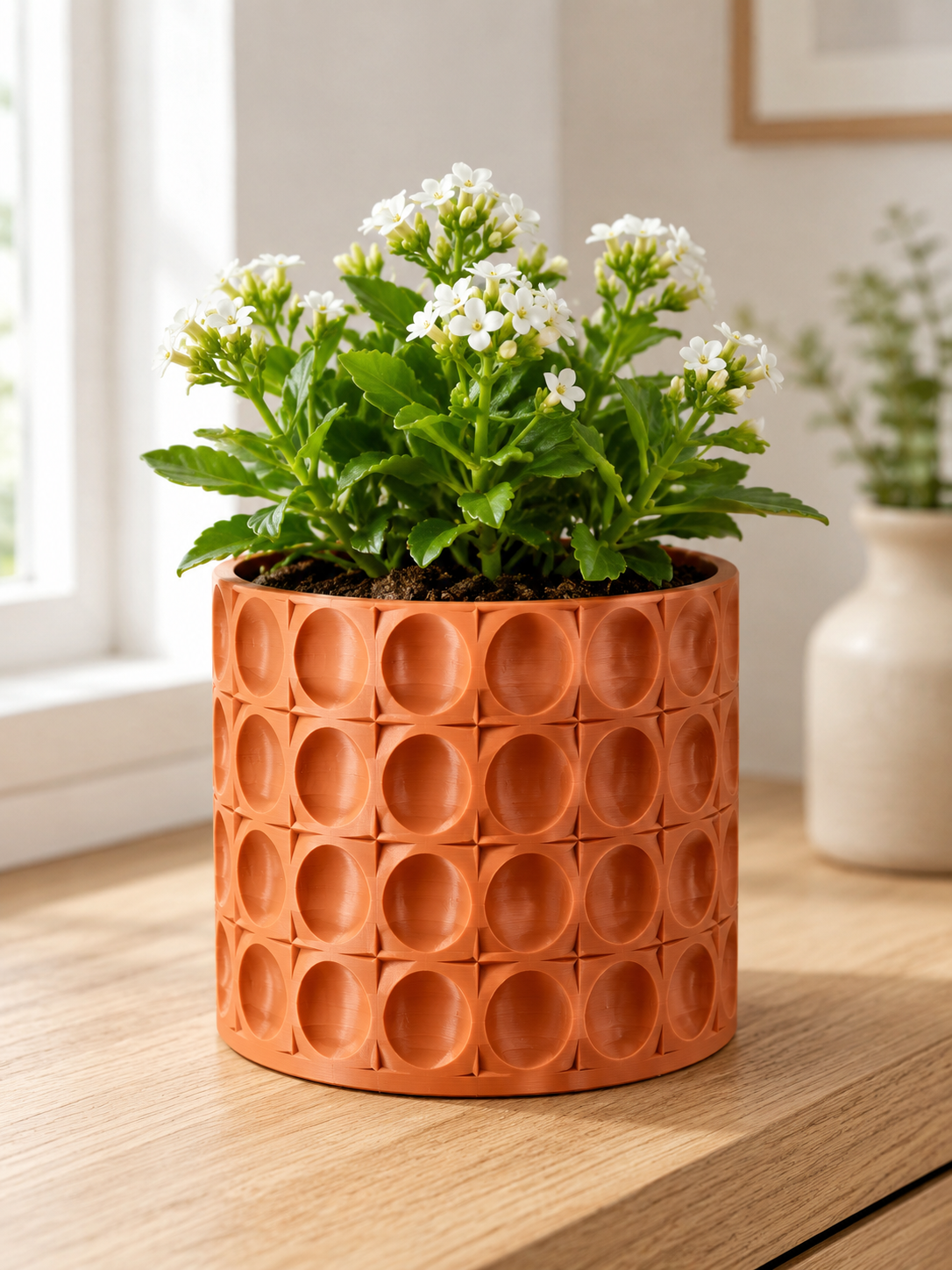 Pinch Doged Flower Pot Print STL File