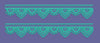 Scallop Lace Turquoise Border Embroidery Design