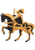 Horse Warrior Embroidery Design