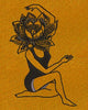 Lotus Flower Head Dancer Embroidery Design