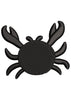 Crab Beach Embroidery Design