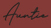 Auntie Typography Embroidery Design