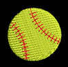 Tennis Ball Embroidery Design