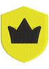 Gold Crown Embroidery Design